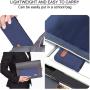 Gelory Blue Army Green Women'S Small Makeup Pouch Zipper Stationery Bag Pencil Case Pouch