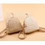 ZR393 New 2023 Lightweight Backpack Women's Korean Edition Woven Pearl Outdoor Leisure Beach Bag Summer