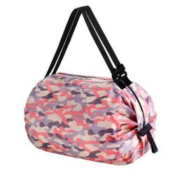 HR128 Camouflage Environmental Protection Storage Bags Polyester Folding Portable Reusable Shopping Bag Travel Grocery Tote Bag