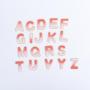 Manufacturer Wholesale Gradient Color Glitter Chenille Alphabet Letter Patches Adhesive Stick On Bags Custom Designer Patches