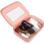 Clear Travel Case Pink Clear Travel Toiletry Makeup Bag with Zipper for Women