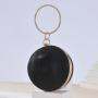 New arrival round bag handbag ladies chain crossbody shoulder bags glitter pouch clutch evening bags luxury