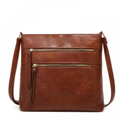 Support Customized Logo Low Moq Shoulder Bag Large Capacity Sling Crossbody Leather Bags For Women