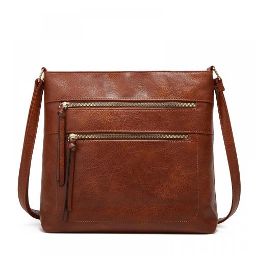 Support Customized Logo Low Moq Shoulder Bag Large Capacity Sling Crossbody Leather Bags For Women
