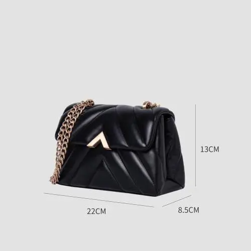 2024 New Style Factory High Quality Custom Logo OEM ODM Ladies Shoulder Bag Handbag For Women With Chain