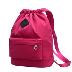 Gelory New Drawstring Backpack Nylon Oxford Cloth Waterproof Drawstring Pocket Women's Leisure Trend Travel Backpack