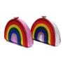 Factory Wholesale Fashion Crystal Rhinestone Women Iridescence Clutch Bag New Rainbow Purse Handbags Luxury Clutch Evening Bag pochette femme