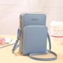 2024 New Touch screen Mobile Phone Bag Small Mini Single Shoulder Crossbody Bag Zipper Wallet Fashion Mobile Phone Messenger Bag