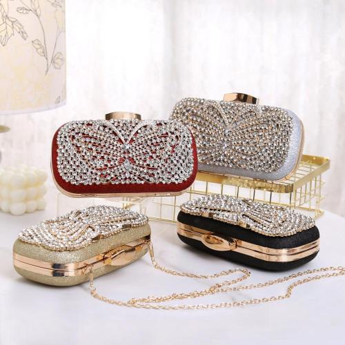 Women Evening Clutch Bag Wedding Ladies Party Purse Lady Clutches Bags Rhinestone Butterfly Pattern Clutch Evening Bags