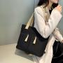 ZF321 Canvas Shopping Bag Large Capacity Eco Friendly Women's Tote Bag Customized Printed LOGO Lifestyle Weekend Handbag