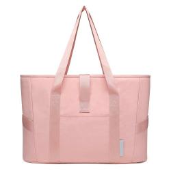 Yoga Tote Bag with Water Bottle Pockets Gym Bag with Yoga Mat Strap Weekender Bags for Women Men Green
