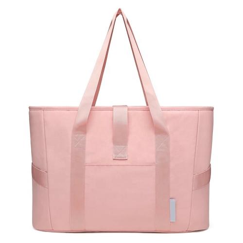 Yoga Tote Bag with Water Bottle Pockets Gym Bag with Yoga Mat Strap Weekender Bags for Women Men Green