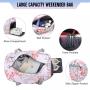2022 2pcs waterproof Travel Duffel Bags for Women Gym Travel Tote Bag with Shoe Compartment Large Floral Carry on Weekender Bags