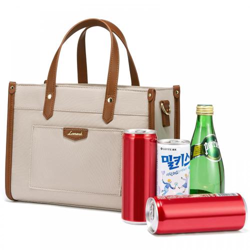 2023 Wholesale LOVEVOOK multifunctional handbag summer cooler bags thermal tote bag PU leather insulated lunch bags for women