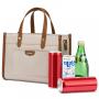 2023 Wholesale LOVEVOOK multifunctional handbag summer cooler bags thermal tote bag PU leather insulated lunch bags for women