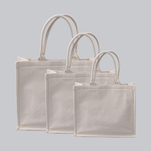 Wholesale Recycled Customized Canvas Tote Bags Eco Friendly Organic Cotton Travel Dust Shopping Gift Handle Bag
