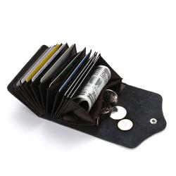 ZHF400 Cross-border antimagnetic RFID Women's Creative Wallet Card Bag Case Double Buckle Wallet Zipper Zero Wallet