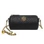 2024 Custom Luxury Leather Crossbody Bag For Fashion Women With Two Balls Shoulder Chain