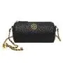 2024 Custom Luxury Leather Crossbody Bag For Fashion Women With Two Balls Shoulder Chain