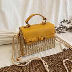 Summer new minimalist single shoulder crossbody grass woven bag