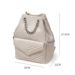 Eco-friendly  Fashion Women Split Leather Backpacks Large Capacity Business School Bag Fashion Travel Backpack For Women