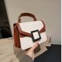 New Trendy Style Women's Shoulder Bag China Supplier's Fashionable Handbag with Zipper Closure Single Handle Portable PU Lining