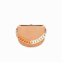 Personality Korea Fashion Beautiful Box Shape Handbags Acrylic Chain Handle PU Crossbody Bag