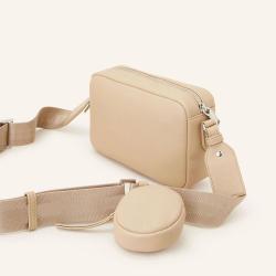 Custom Luxury Vegan Leather Womens Crossbody Bags Custom Print Logo Womens Camera Bag With Pouch Fashion Classic Crossbody Purse