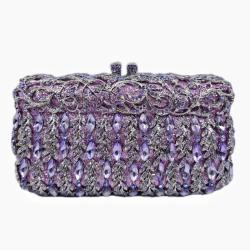 New hollowed out metal rhinestone bag inlaid evening bag banquet crystal bags handbags ladies clutch purse for women luxury