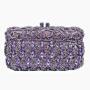 New hollowed out metal rhinestone bag inlaid evening bag banquet crystal bags handbags ladies clutch purse for women luxury
