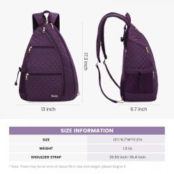 LOVEVOOK Best Selling Quilted Sports Pickle Ball Bag Racket Tennis Paddle Tote Carryon Bag Fashion Pickleball Sling Bag Backpack