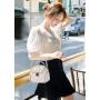 ZR690 Women's Bags New Fashion PU Leather Girl Lovely Small Square Bag Simple Zipper Shoulder Crossbody Phone Bag Female Party