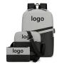 ZR880 Laptop Bag Sets Print Logo Wholesale Men Casual Computer Waterproof School Rucksack Bag Polyester Laptop Backpack