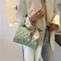 KBW537 Single Shoulder Crossbody Women Bags New Fashion Rhombus Embroidery Line Hourglass Bag Ladies Texture Silk Scarf Handbag