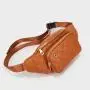2024 Customized Embroidery PU Leather Fashion Fanny Pack For Unisex Crossbody Bag