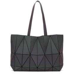 LOVEVOOK Fashion Boutiques geometric folding bag Large inventory Drop shipping luminous women handbags