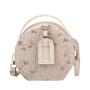KBW092 Hot Sale Straw Bag Small Fresh Flower Woven Handbag Single Shoulder Messenger Small Round Bag