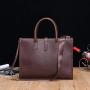 ZWY300 Hot Sale Men Business Handheld Briefcase Wholesale PU Waterproof Vintage Handbag Daily Outdoor Work Portable Laptop Bag
