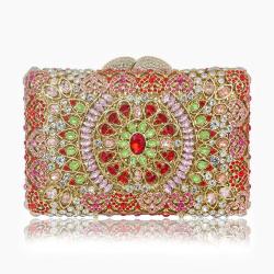 China Professional Supplier Customized Color Rhinestones Clutch Bags Dinner Party Bag  Shiny Diamond Evening Bags