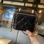 2024 new brand mini diamond bag trendy chain one shoulder portable messenger embroidery small square bag