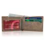Minimalist Genuine Leather Wallet Men's Slim Wallet RFID Blocking Oil Waxed Leather Men Wallet
