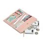ZR769 Women's Long Wallet Fashion Girl PU Open Wallet Horizontal Square ID Card Holder Handbag Coin Purse Colored Zero Wallet