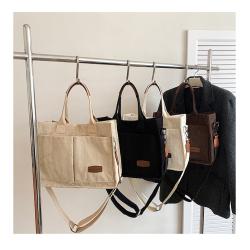 Good Price Fashion Canvas Tote Bag Plain Handbag manufacturer Customize Letter Computer Bag Laptop
