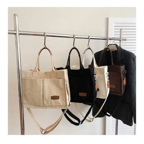 Good Price Fashion Canvas Tote Bag Plain Handbag manufacturer Customize Letter Computer Bag Laptop