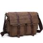 Retro Big Size 41cm Canvas Travel Satchel Messenger Bag for Men Business Trip Shoulder bag Laptop Handbags book bag