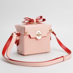 2024 Three Designs Box Shape Purses And Lovely Bow Ties Rivets Handbags For Women Luxury