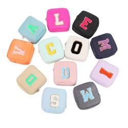 RTS High Quality Factory Wholesale Jewelry Packing Pouch Personalized Nylon Hotel Toiletries Women Travel Mini Makeup Bag