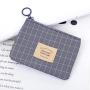 Wholesale Korean Fabric Wallet Women Zipper Coin Bag Custom Printing Mini Coin Purse