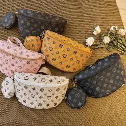 Fashion waist bag two sets 2024 custom logo crossbody bag for women Guangzhou women's new wholesale ladies shoulder bag