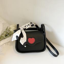2023 New Ins Versatile One Shoulder Underarm Bag Fashionable Cross Body Small Square Bag Love Magnetic Button Small Square Bag